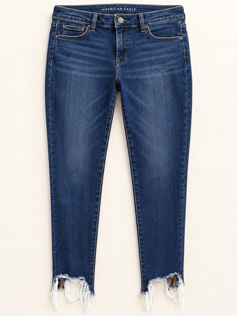 American Eagle Hi-Rise Jegging Crop Dark Wash Jeans Size 14 Regular